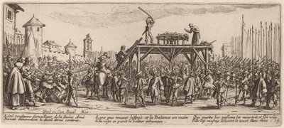 Het Wiel door Gerrit van Schagen after Jacques Callot