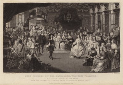 Koning Karel II en Elizabeth, Prinses Palts door Gheerart Janssen