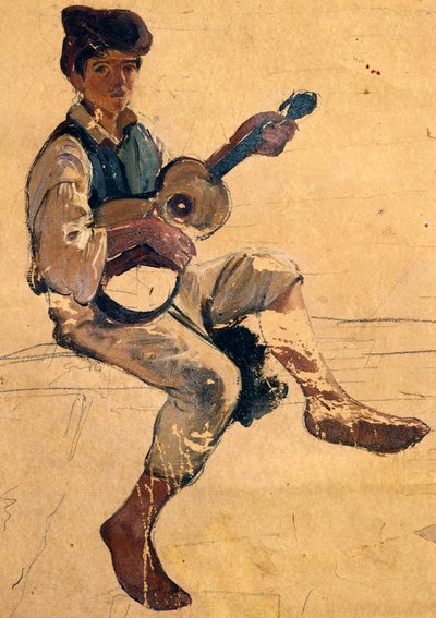 De gitarist door Giacinto Gigante