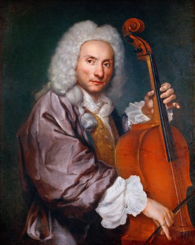 Barok: Portret van een cellist door Ceruti, Giacomo Antonio (1698-1767), ca. 1745 door Giacomo Ceruti