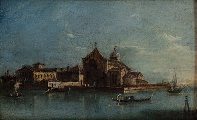 Het eiland Santo Spirito door Giacomo Guardi