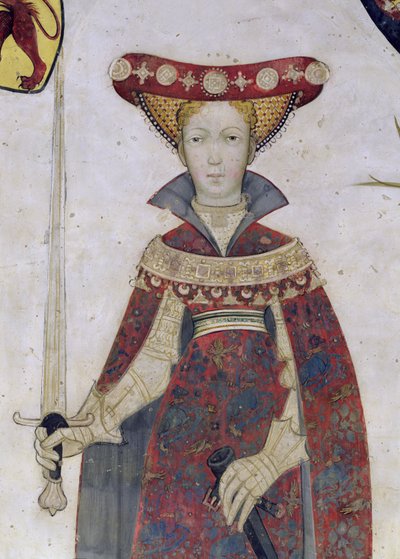 De Negen Waardigen en de Negen Waardige Vrouwen, (detail) door Giacomo Jaquerio