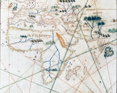 De kusten van Europa en Noord-Afrika door Giacomo Maggiolo