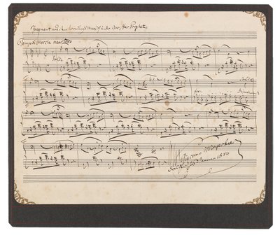 Meyerbeer fragment uit Kroningsmars door Giacomo Meyerbeer