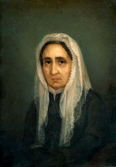 Portret van Maria Mazzini Schilderij door Giacomo Ulisse Borzino (19e eeuw) Genua, Museo del Risorgimento door Giacomo Ulisse Borzino