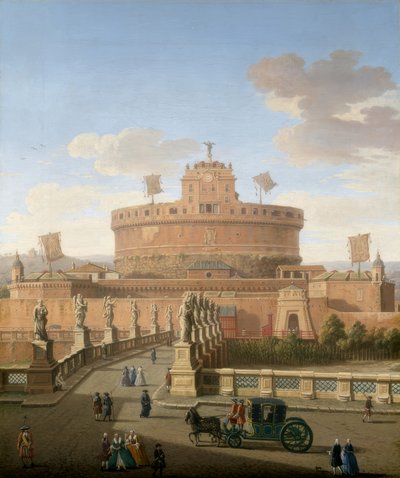 Rome, uitzicht op de Engelenburcht door Giacomo van Lint