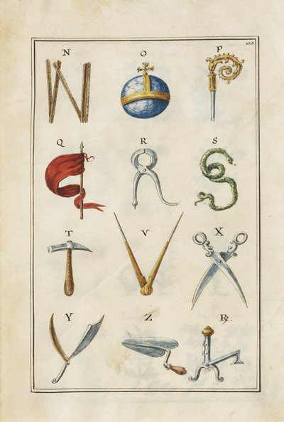 Alfabet door Giambattista Morandi