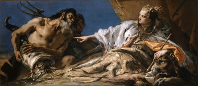 Neptunus biedt geschenken aan Venetië, ca. 1750 door Giambattista Tiepolo