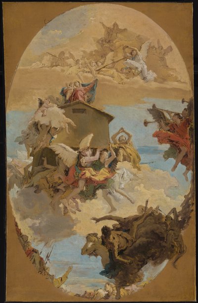 Het wonder van het heilige huis van Loreto door Giambattista & Tiepolo Giandomenico (1727-1804) Tiepolo