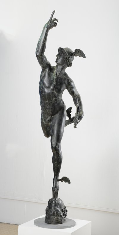 Mercurius (brons) door (after) Giambologna