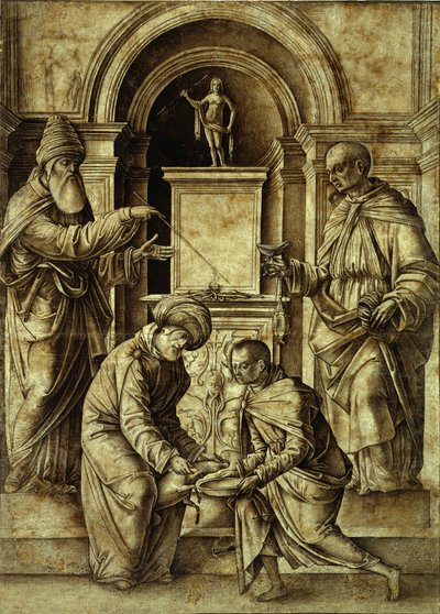 Offerscène door Gian Francesco de Maineri