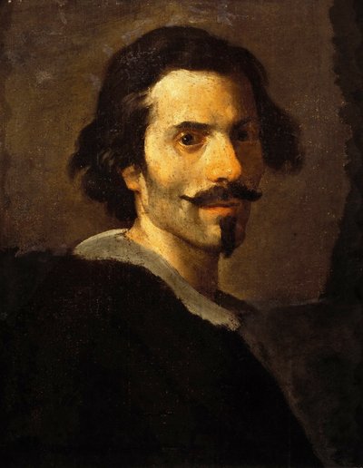 Zelfportret van Gianlorenzo Bernini als volwassen man (1638-40) door Gian Lorenzo Bernini