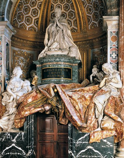 Graf van Alexander VII door Gian Lorenzo Bernini