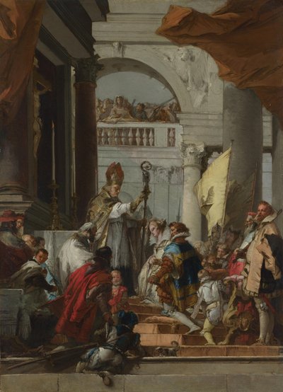 Het huwelijk van Frederik Barbarossa, ca. 1753 door Giovanni Domenico Tiepolo