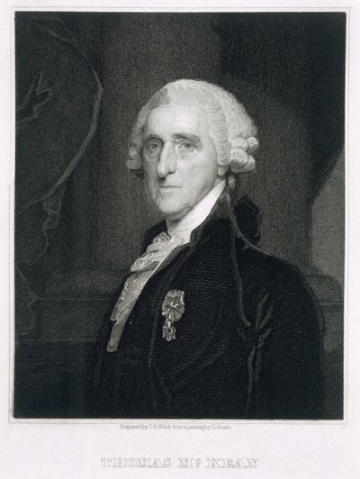 Portret van Thomas McKean, gegraveerd door Thomas B. Welch (1814-74) door Gilbert Stuart
