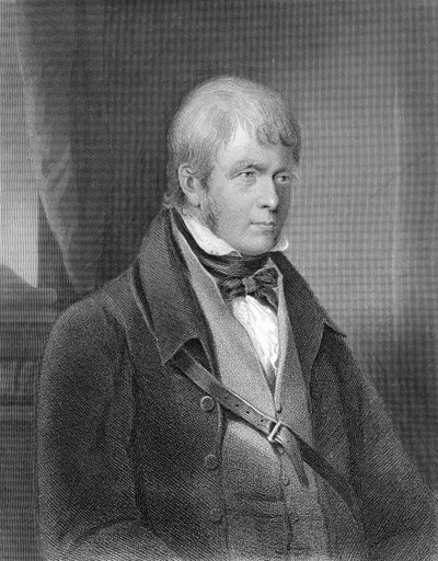 Portret van Walter Scott door Gilbert Stuart Newton