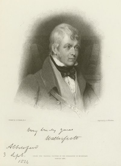 Sir Walter Scott door Gilbert Stuart Newton