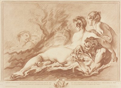 Waternimfen en Triton (Najaden en Triton) door Gilles Demarteau