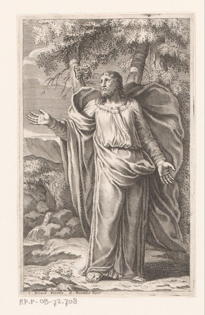 Christus in de Wildernis door Gilles Rousselet