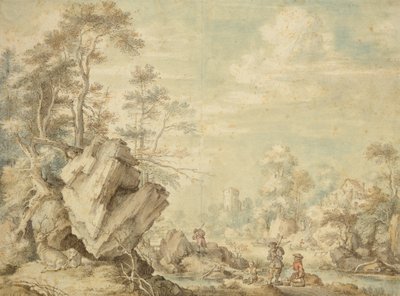 Landschap, 1623 door Gillis Claesz d Hondecoeter