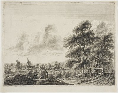 Landschap met Klein Bruggetje door Gillis Neyts