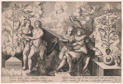 Allegorie op de Goede en de Corrupte Boom door Gillis van Breen