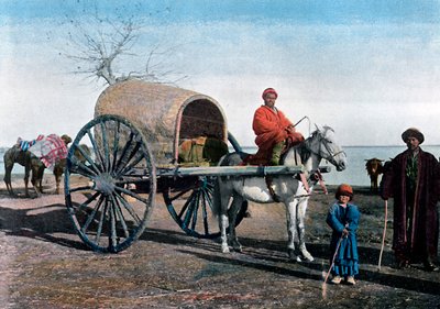 Bukhara-wagen, Oezbekistan, ca. 1890 door Gillot