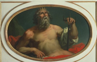 Personificatie van water als de god Poseidon door Giorgio Anselmi