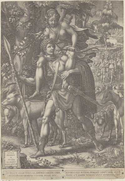Allegorie op de Jacht door Giorgio Ghisi