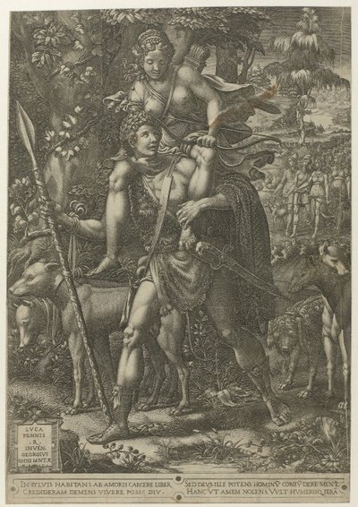 Allegorie op de Jacht door Giorgio Ghisi