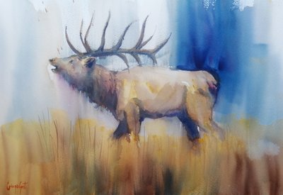 Het herfstgebrul van de eland door Giorgio Gosti