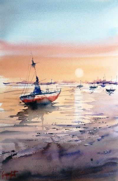Golden Hour-boot door Giorgio Gosti