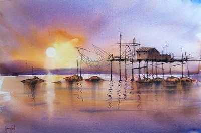 Golden Hour-vispier door Giorgio Gosti