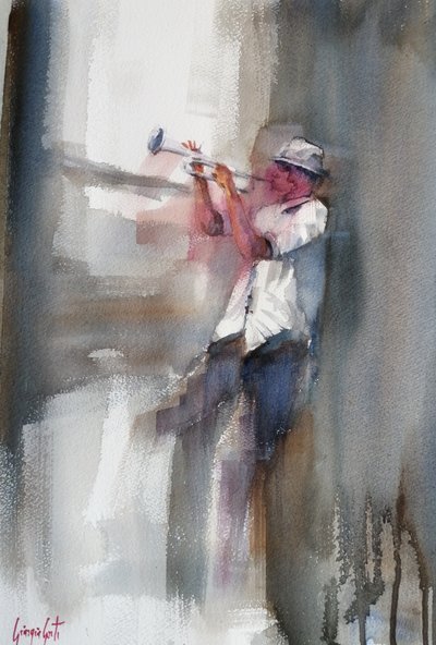 Jazztrompettist met gevoel door Giorgio Gosti