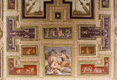 (detail) Ceres voedt Triptolemus, plafond van Altoviti, 1553 door Giorgio Vasari