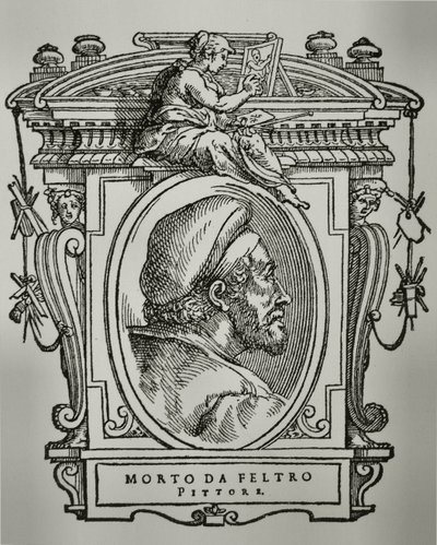 Portret van Morto da Feltre door Giorgio Vasari