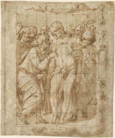 De ongelovigheid van Sint Thomas, ca. 1556-57 door Giorgio Vasari