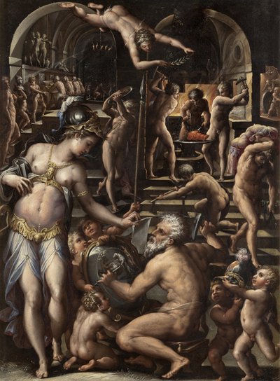 De oven van Vulkaan, 1563-1565 door Giorgio Vasari