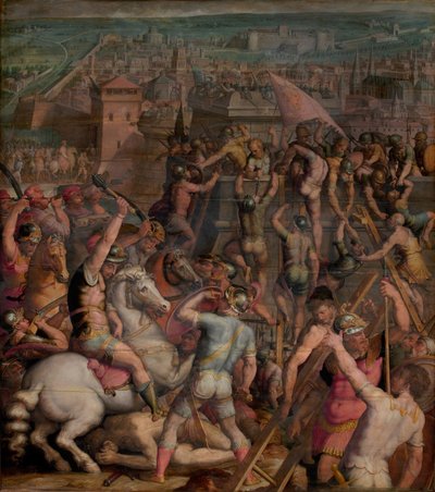 De inname van Milaan, 1555-1562 door Giorgio Vasari