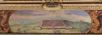 Uitzicht op Scarperia door Giorgio Vasari