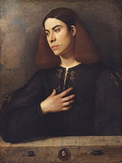 Portret van een jonge man Antonio Brocardo, ca. 1509-1510 door Giorgione da Castelfranco