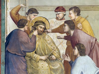 Geseling van Christus (detail) door Giotto (c.1266 1337)