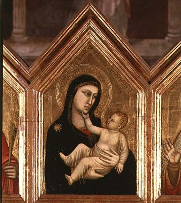 Madonna en kind, van St. Reparata Polyptych door Giotto (c.1266 1337)