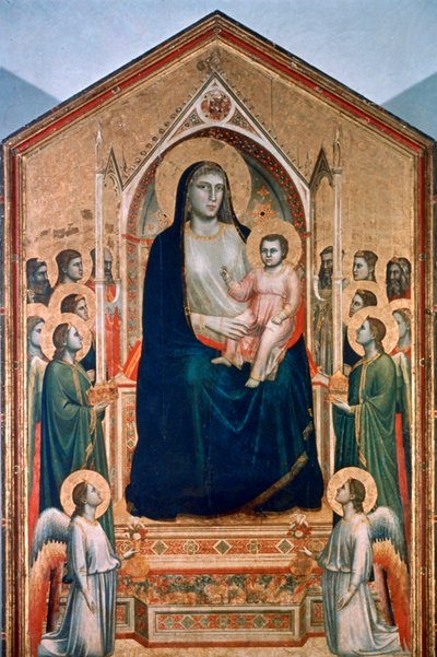 Madonna en Kind op de Troon, ca. 1300-1303 door Giotto di Bondone