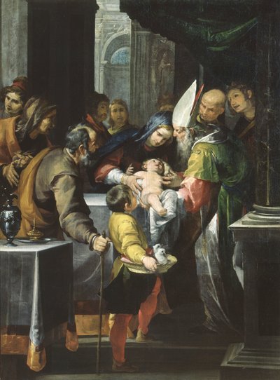 De presentatie in de tempel door Giovacchino Assereto
