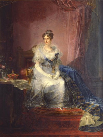 Portret van Marie-Louise van Oostenrijk 1791-1847, Hertogin van Parma, 1837-1839 door Giovan Battista Borghesi