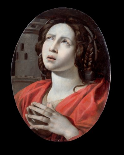 Sint Barbara door Giovanni Battista Caracciolo