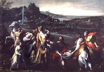 De Vondst van Mozes door Giovanni Donducci
