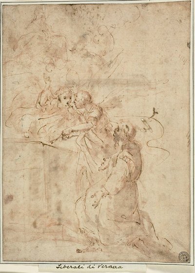 Visioen van Sint Franciscus van Assisi in Portiuncula door Giovanni Andrea Donducci