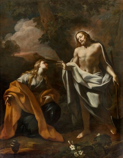 Kapel van het SS Sacrament, Eerste overspanning noordzijde, Noli me tangere, Giovanni Angelo Borroni, Verschijning van Christus aan de Magdalena 1750 door Giovanni Angelo Borroni